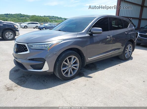 5J8TC2H5XLL006053 2020 ACURA RDX Gray Առջևի ձախ երեք քառորդ տեսարան