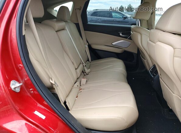 5J8TC2H5XLL011799 2020 ACURA RDX Red Widok wnętrza z tyłu