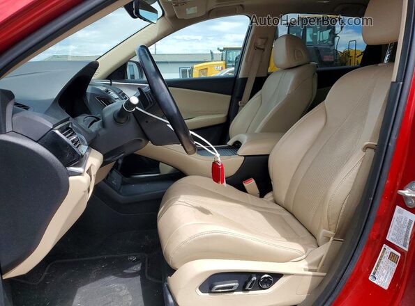 5J8TC2H5XLL011799 2020 ACURA RDX Red Widok wnętrza z przodu