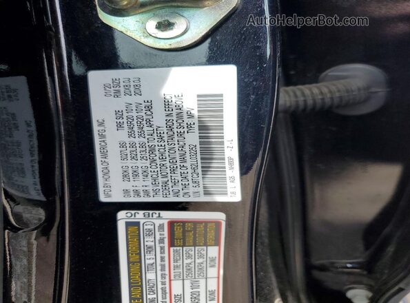 5J8TC2H62LL032252 2020 ACURA RDX Black Vista del compartimento del motor