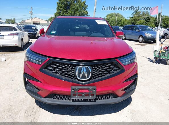 5J8TC2H63ML024145 2021 ACURA RDX Red Dashboard view