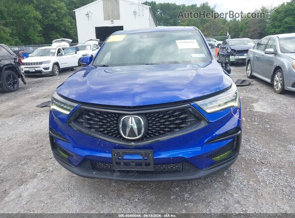 5J8TC2H63ML045481 2021 ACURA RDX Blue Instrument cluster view