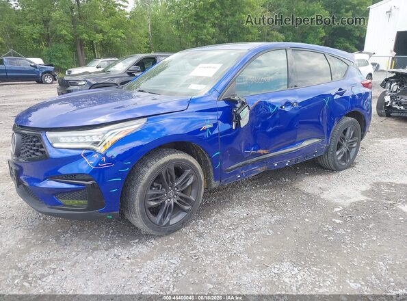 5J8TC2H63ML045481 2021 ACURA RDX Blue Front left