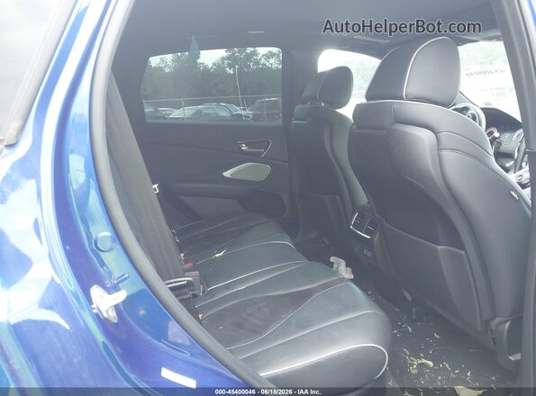 5J8TC2H63ML045481 2021 ACURA RDX Blue VIN sticker view