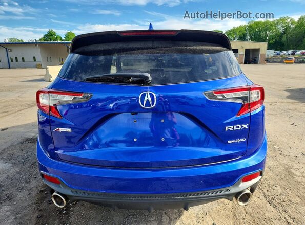 5J8TC2H65ML016998 2021 ACURA RDX Blue უკანა ხედი