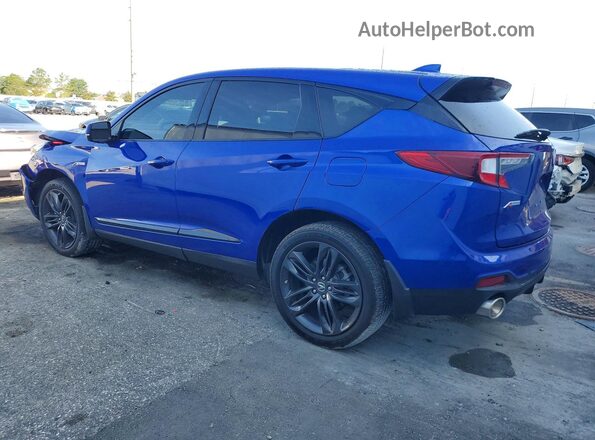 5J8TC2H66ML806908 2021 ACURA RDX Blue Trasero izquierdo