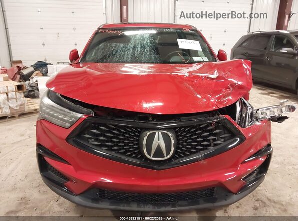 5J8TC2H67LL002504 2020 ACURA RDX Red ხელსაწყოთა პანელის ხედი