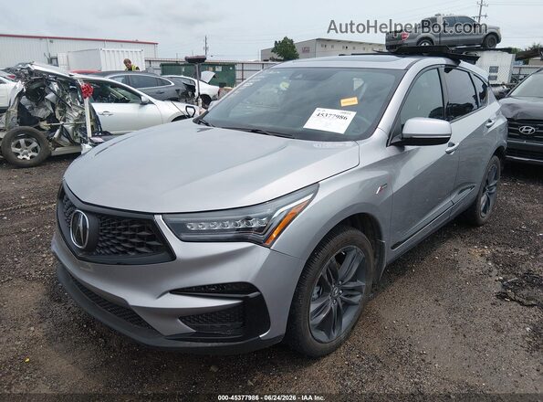 5J8TC2H67ML038890 2021 ACURA RDX Silver Առջևի ձախ երեք քառորդ տեսարան