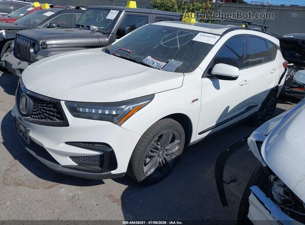 5J8TC2H68ML017952 2021 ACURA RDX White Առջևի ձախ երեք քառորդ տեսարան