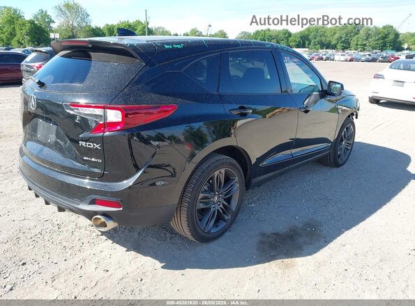 5J8TC2H69PL004468 2023 ACURA RDX Black უკანა მარჯვენა