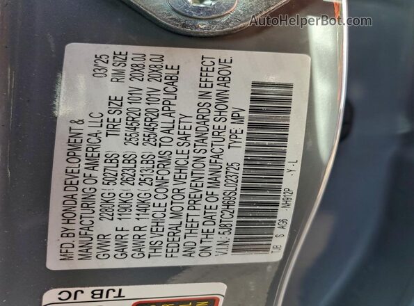 5J8TC2H69SL023725 2025 ACURA RDX Gray 