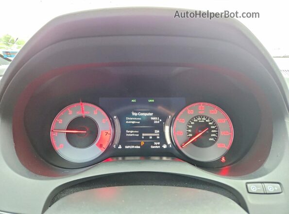 5J8TC2H6XLL018132 2020 ACURA RDX White Vista del cuadro de instrumentos