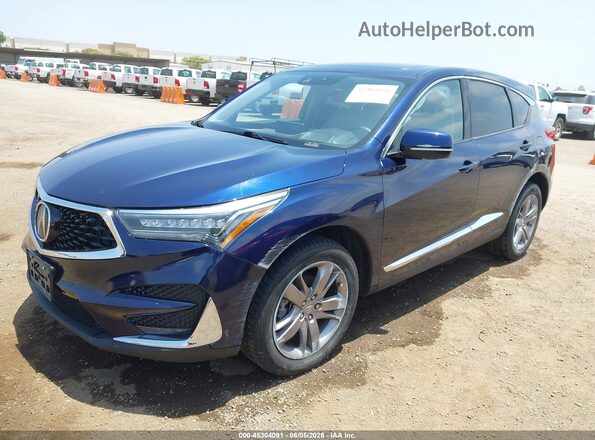 5J8TC2H70KL021211 2019 ACURA RDX Blue წინა მარცხენა ხედი სამი მეოთხედიდან