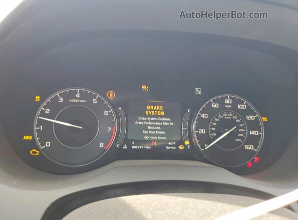 5J8TC2H71TL004791 2026 ACURA RDX White Vista del cuadro de instrumentos