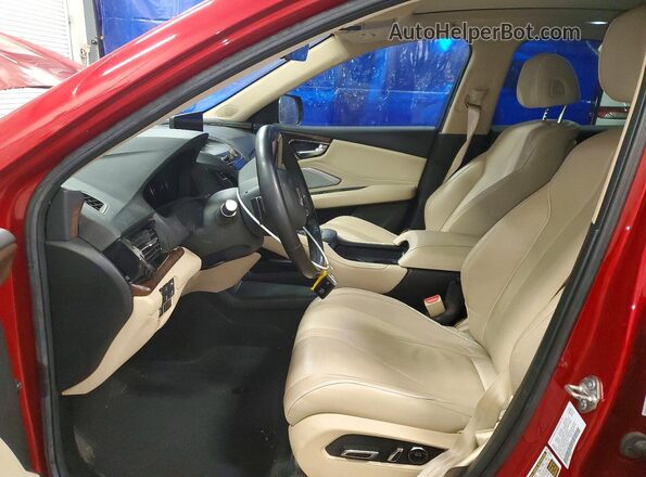 5J8TC2H72LL030817 2020 ACURA RDX Red Vista interior delantera