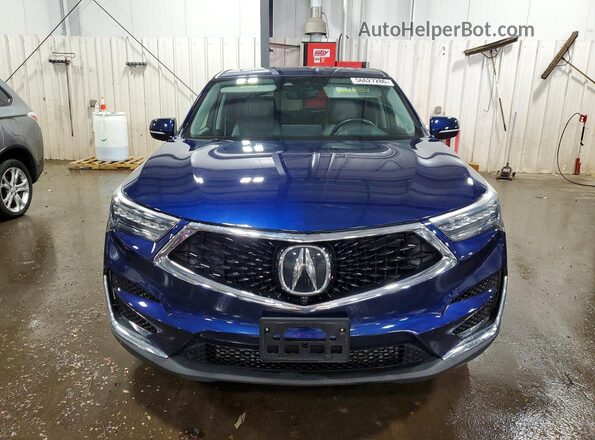 5J8TC2H7XKL010474 2019 ACURA RDX Blue Front view