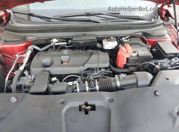 5J8TC2H85NL001937 2022 ACURA RDX Red Vista interior trasera
