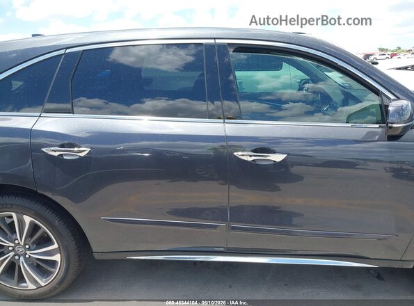 5J8YD3H55KL000491 2019 ACURA MDX Black Rear interior view