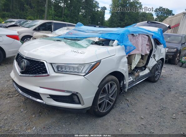 5J8YD3H86JL005255 2018 ACURA MDX White Առջևի ձախ երեք քառորդ տեսարան