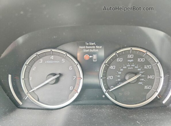 5J8YD4H35JL021795 2018 ACURA MDX Black Instrument cluster view