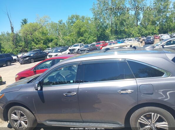 5J8YD4H37JL016548 2018 ACURA MDX Gray Սալոնի 360 աստիճան տեսք