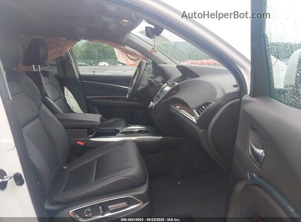 5J8YD4H37LL054431 2020 ACURA MDX White წინა სალონის ხედი