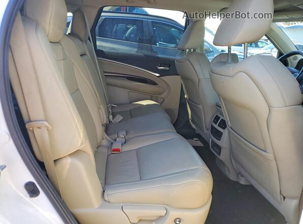 5J8YD4H38LL003309 2020 ACURA MDX White უკანა სალონის ხედი
