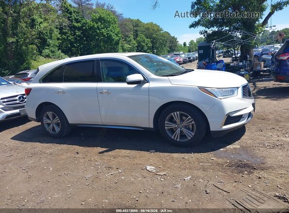 5J8YD4H38LL042370 2020 ACURA MDX White Widok wnętrza z tyłu
