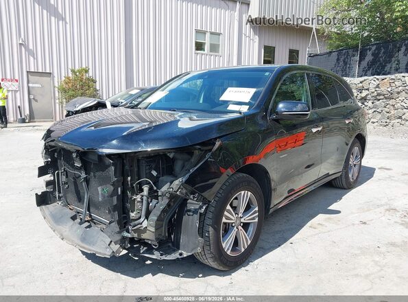 5J8YD4H39LL045360 2020 ACURA MDX Black Առջևի ձախ երեք քառորդ տեսարան