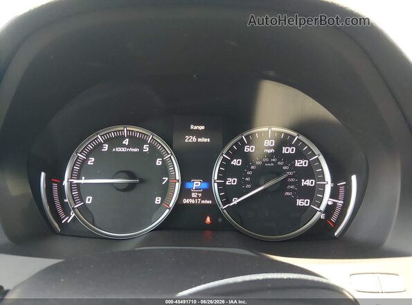 5J8YD4H39LL046492 2020 ACURA MDX White Widok tylnych siedzeń