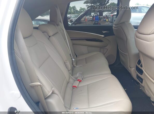 5J8YD4H3XLL047330 2020 ACURA MDX White Vista de la etiqueta del VIN