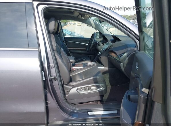 5J8YD4H53LL054542 2020 ACURA MDX Gray Widok wnętrza z przodu