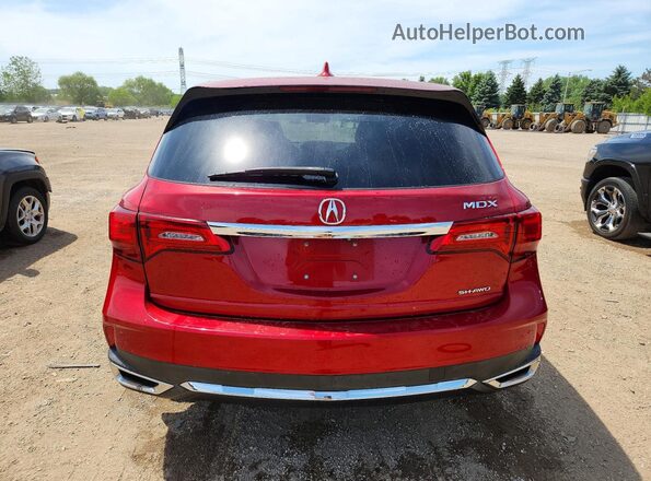 5J8YD4H54LL018505 2020 ACURA MDX Red Rear view