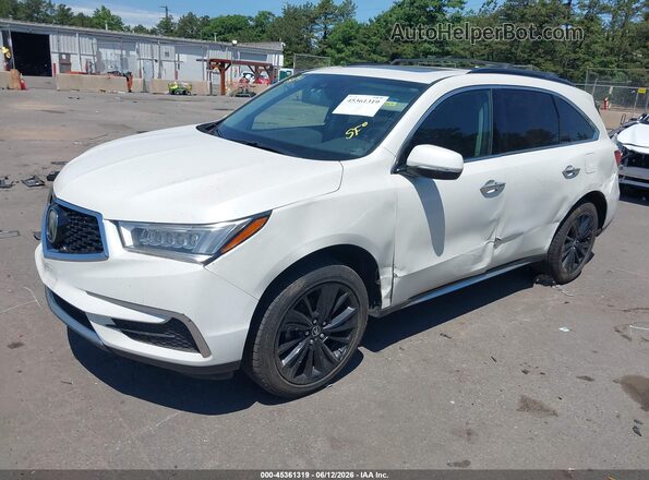 5J8YD4H5XKL006907 2019 ACURA MDX White Առջևի ձախ երեք քառորդ տեսարան