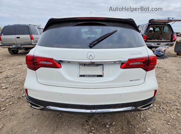 5J8YD4H5XKL024503 2019 ACURA MDX White უკანა ხედი