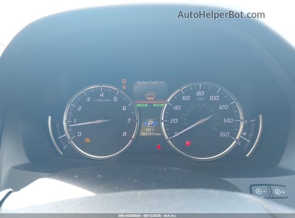 5J8YD4H90KL028899 2019 ACURA MDX White Հետևի նստատեղերի տեսք