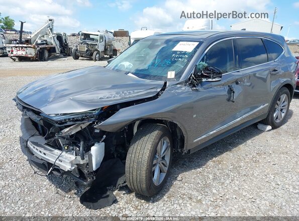 5J8YD9H36SL002901 2025 ACURA MDX Gray წინა მარცხენა ხედი სამი მეოთხედიდან