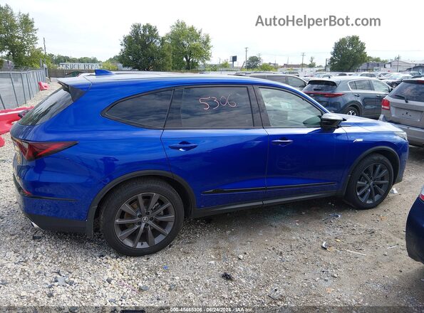 5J8YE1H07SL025317 2025 ACURA MDX Blue Սալոնի հետևի տեսք