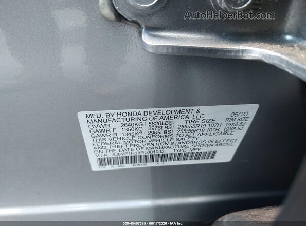 5J8YE1H38RL001032 2024 ACURA MDX Silver Engine compartment view