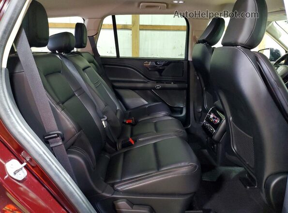 5LM5J6XC2NGL16772 2022 LINCOLN AVIATOR Burgundy Vista interior trasera