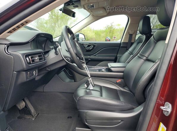 5LM5J6XC2NGL16772 2022 LINCOLN AVIATOR Burgundy Vista interior delantera