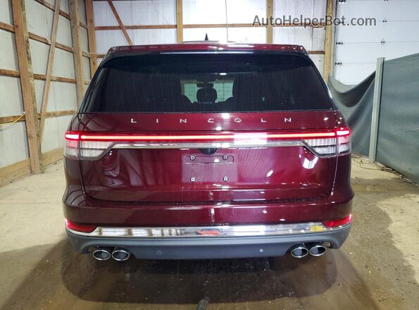 5LM5J6XC2NGL16772 2022 LINCOLN AVIATOR Burgundy Vista trasera