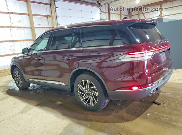 5LM5J6XC2NGL16772 2022 LINCOLN AVIATOR Burgundy Trasero izquierdo