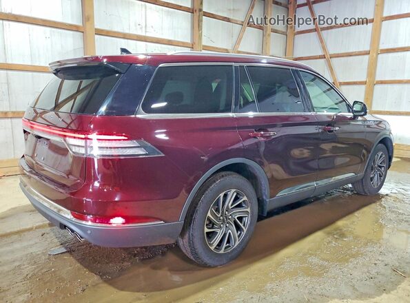5LM5J6XC2NGL16772 2022 LINCOLN AVIATOR Burgundy Trasero derecho