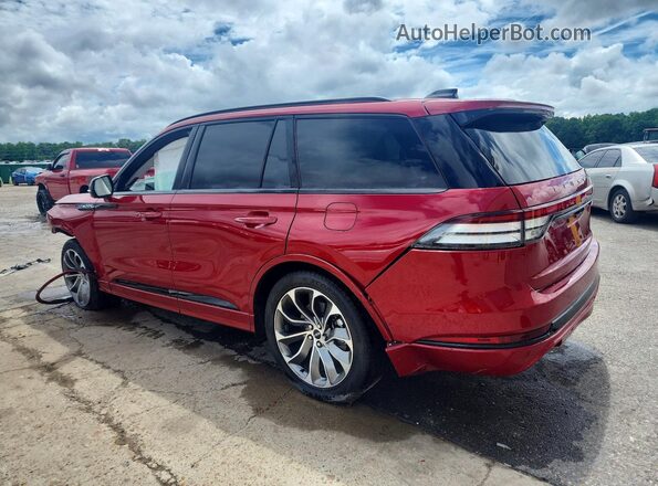 5LM5J6XC4SGL27218 2025 LINCOLN AVIATOR Red უკანა მარცხენა