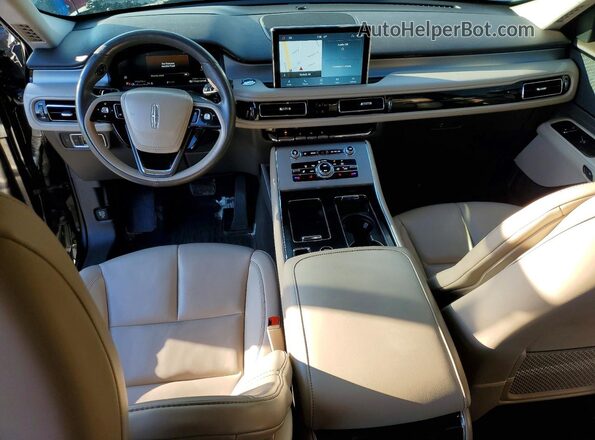 5LM5J6XC5MGL06316 2021 LINCOLN AVIATOR Black Вид панелі приладів