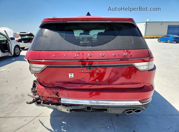 5LM5J6XC6SGL16589 2025 LINCOLN AVIATOR Red Rear view