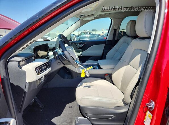 5LM5J6XC6SGL16589 2025 LINCOLN AVIATOR Red Front interior view