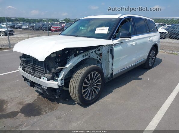 5LM5J7WC1LGL23670 2020 LINCOLN AVIATOR White წინა მარცხენა ხედი სამი მეოთხედიდან