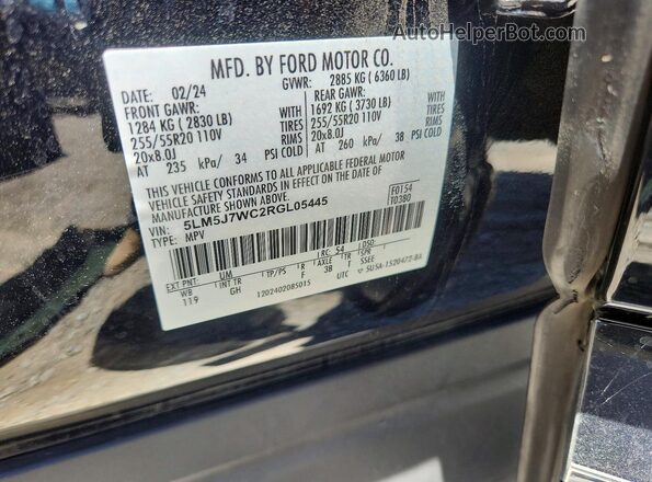 5LM5J7WC2RGL05445 2024 LINCOLN AVIATOR Black 360 interior view